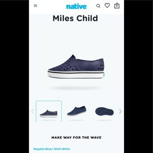 Native Miles child blue/ white c6